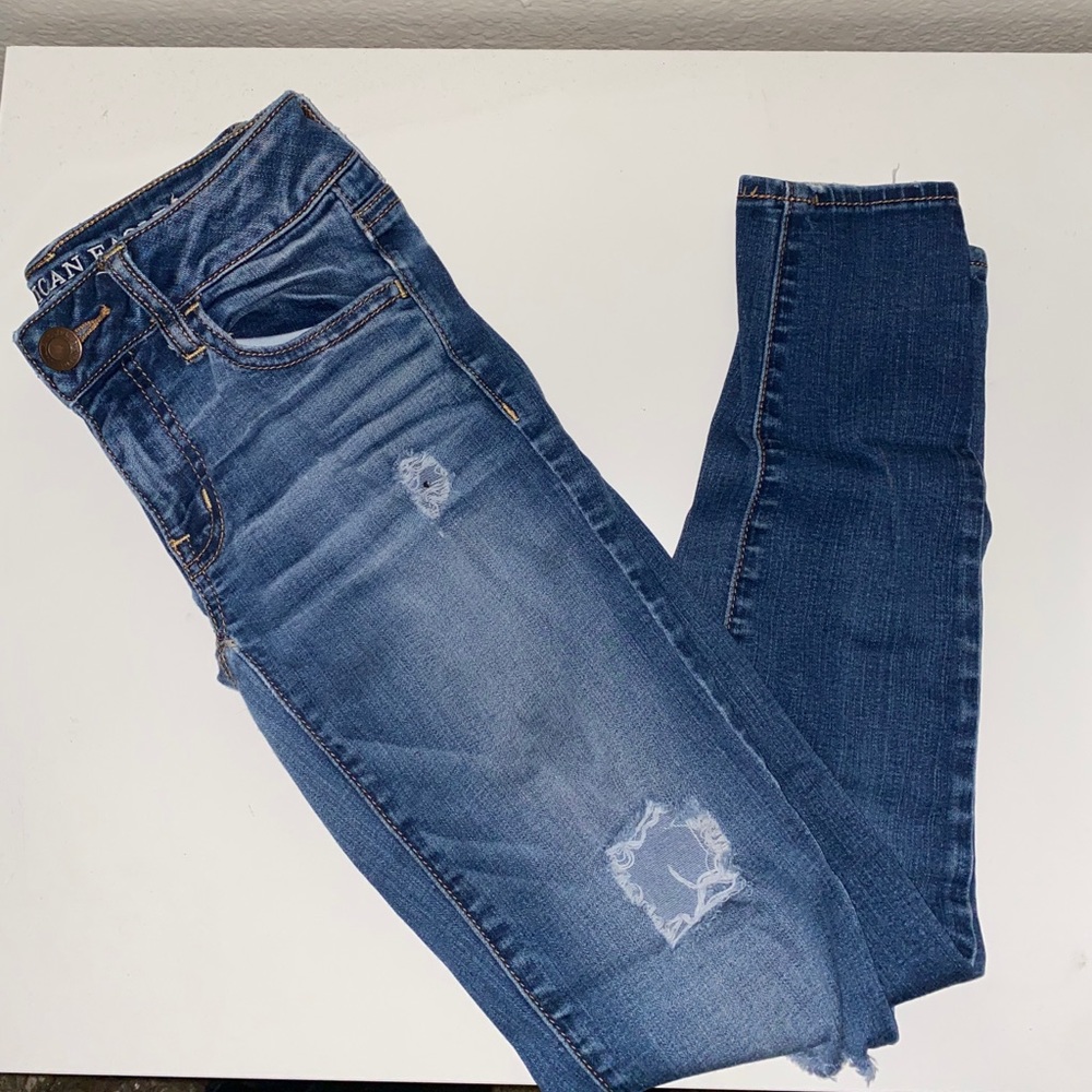 American Eagle Skinny Ripped Jeans